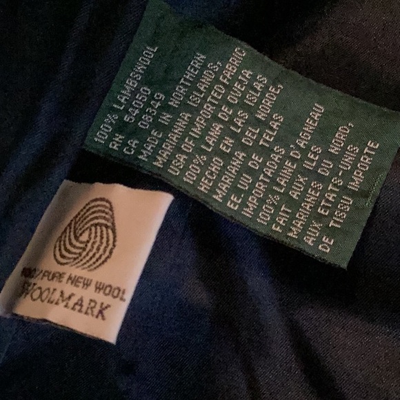 LAUREN Ralph Lauren BLUE TWEED MOTO LAMBSWOOL JACKET SZ. 10 & WOOL/SILK SCARF - Picture 12 of 14